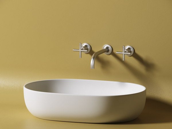 Умывальник чаша накладная овальная Ceramicanova Element 600*415*135мм, Белый матовый, CN6047MW