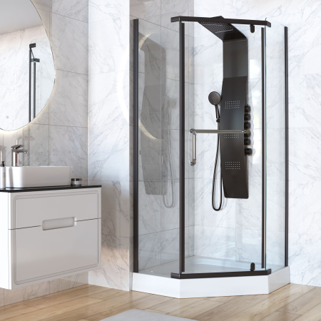 Душевой уголок Taliente TA-08083-1CB 80х80 стекло прозрачное 6 мм