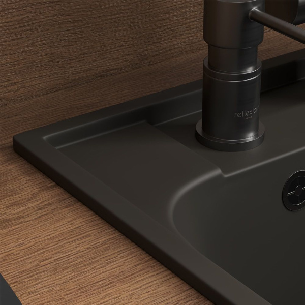 Кухонная мойка Reflection Etude RF0353BL, черный