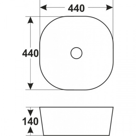 Раковина MELANA MLN-78107