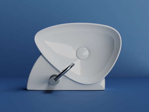 Раковина подвесная с отверстием под смеситель Ceramicanova Element 495*350*155, Белый, CN5049