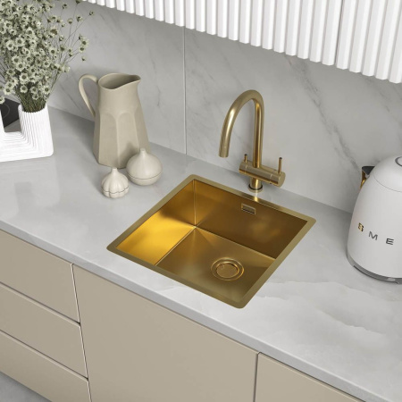 Кухонная мойка Reflexion Como RX2044GD брашированное золото