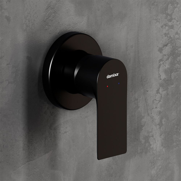 477500300 Apollo Смеситель для душа Damixa монтируемый в стену, черный