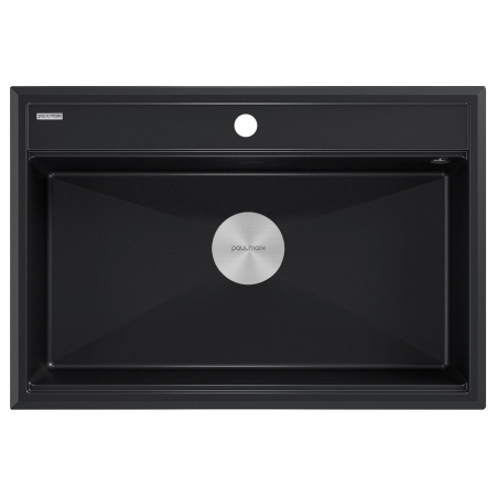 Мойка Paulmark STEPIA 80 PM117551-BLM 510х750х190 мм, IT-GRANIT, черный металлик