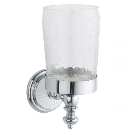 Стакан для зубных щеток Boheme Vogue Bianco 10134 Хром