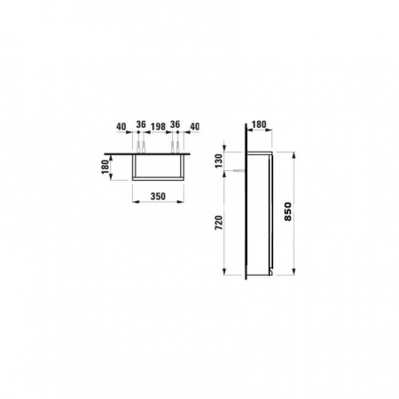 Шкаф Laufen Pro S 4831140954631 35x18x85