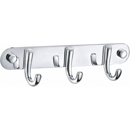 Вешалка с 3 крючками для ванной WONZON & WOGHAND, Хром (WW-9384-3)