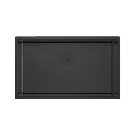 Мойка Paulmark NEXT 74 UNI PM217444-MBN 440х740х200 мм, нержавеющая сталь, черный матовый