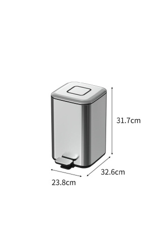 Ведро квадратное Boheme сталь, 10948-C