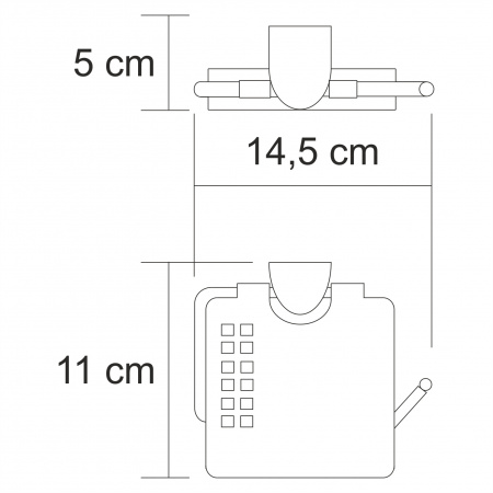 Держатель туалетной бумаги WasserKRAFT Kammel K-8325