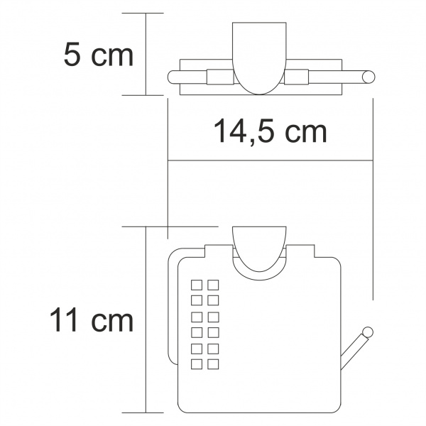 Держатель туалетной бумаги WasserKRAFT Kammel K-8325