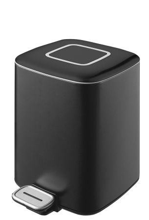 Ведро квадратное Boheme черное, 10948-B