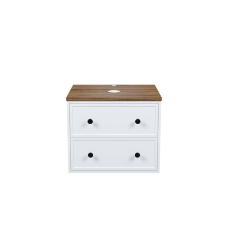 Тумба подвесная со столешницей МДФ, макадамия орех 60 см IDDIS Torr белый матовый (TOR60WMi95K)