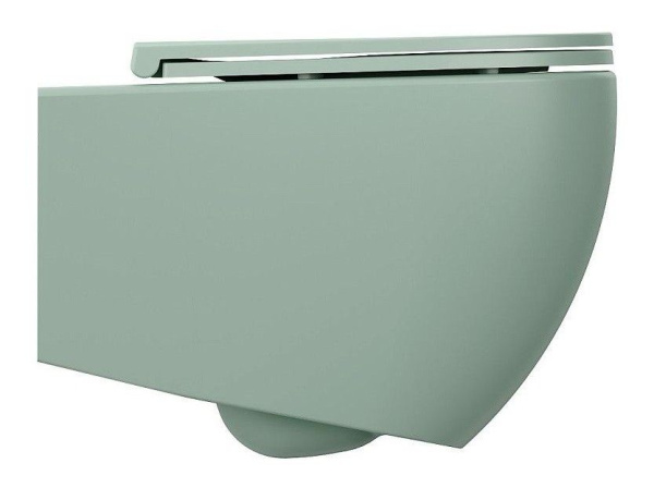 Унитаз ISVEA Infinity подвесной 365*530*400 -мятно-зеленый матовый 10NF02001SV-2T