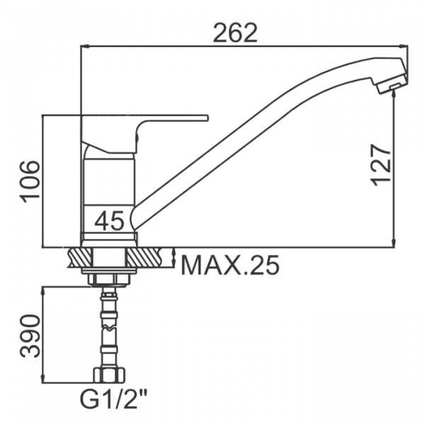 Смеситель для мойки Ledeme H03 L4903