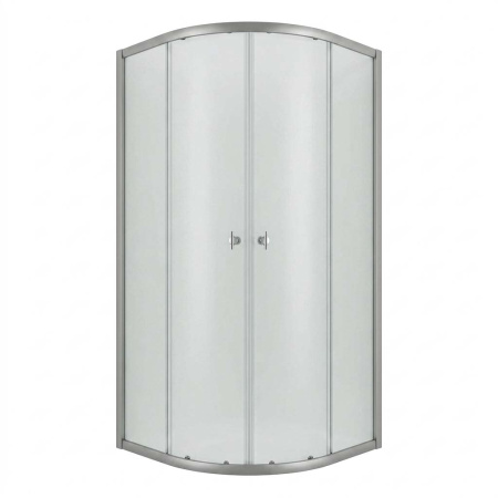 Душевое ограждение Niagara Eco NG-1003-14MT (80х80х190) четверть круга,раздвижное,хром,стекло матовое,1 место