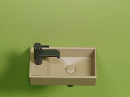 Умывальник подвесной прямоугольный Ceramicanova Element 407*217*100, капучино матовый, CN6051RMC