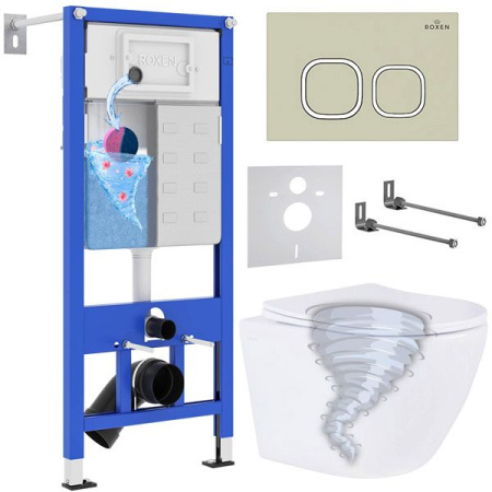 Комплект 6 в 1 Roxen StounFix Dual Fresh 968388 (состоит из: 710200, Santi 410280BG, 530205-01)