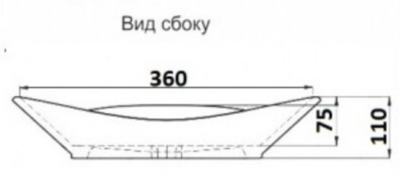 Раковина накладная CeramaLux 78121