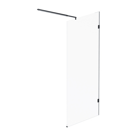 W94WI-90-F1-BTE Душевая перегородка AM.PM X-Joy 90x195, стекло прозр. 6 мм + покрытие, фурнитура черный