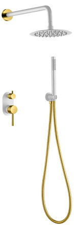 Душевая система Boheme Uno Белый Золото, 464-WG