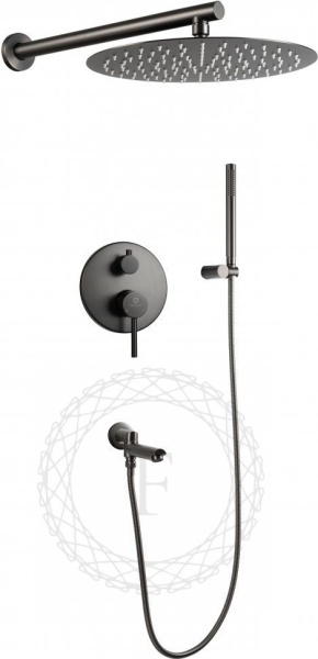 Душевая система скрытого монтажа FILARETE Roun FL1020 (Графит)