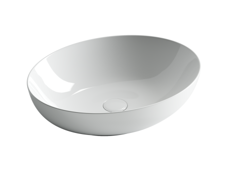 Умывальник чаша накладная овальная Ceramicanova Element 520*395*130мм, Белый, CN6017