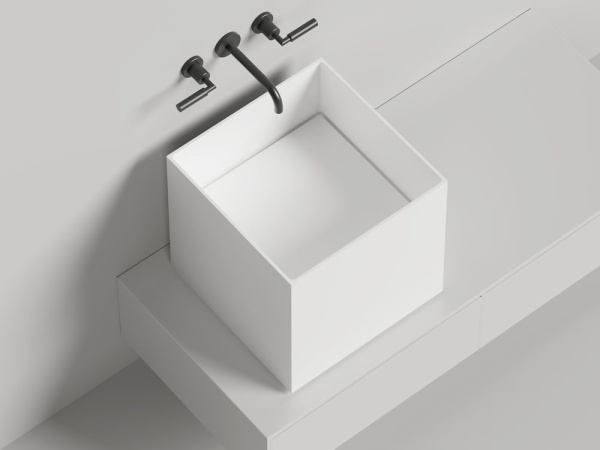 Раковина накладная Salini ARMONIA SQUARE 03, белый, 130523M