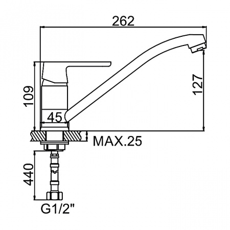 Смеситель для мойки Ledeme H53 L4953