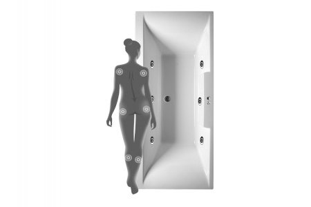 Гидромассажная система Fiesta - пневмо  ( 6 гидро)