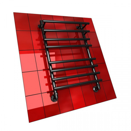 Полотенцесушитель Двин F PRIMO с полочкой 80/50 черный матовый