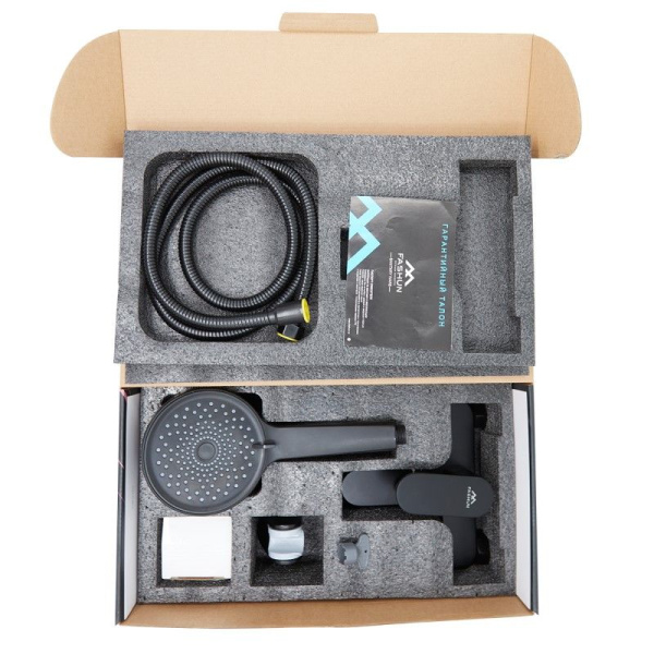 Смеситель для ванны FASHUN A3285-7, чёрный