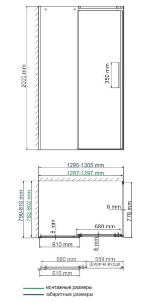 Душевой уголок WasserKRAFT Dinkel 58R32