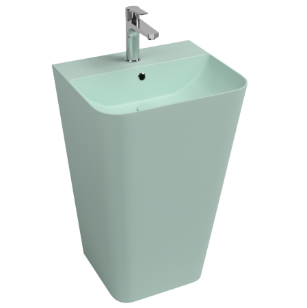 Раковина ISVEA Sott'Aqua напольная 500*420*830 цвет мятно-зеленый матовый 10SQ37001SV-2T