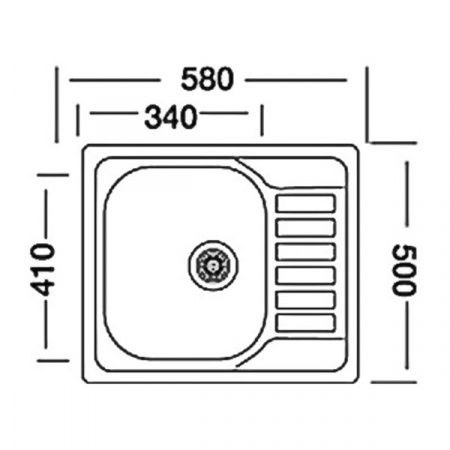 Кухонная мойка Kromevye Triton EC 196 D