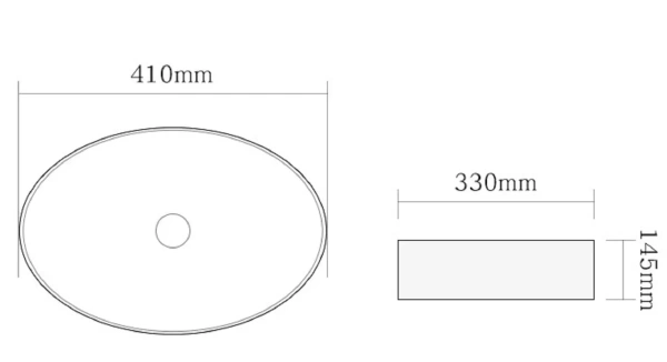 Раковина SantiLine SL-1016 41х33 белая