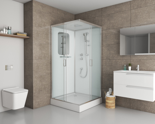 Душевая кабина Niagara Premium NG-6001-01Q (90х90х210) низкий поддон(16 см),стекло прозрачное,4 места