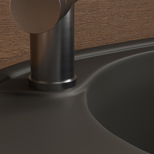 Кухонная мойка Reflection Allonge RF0658BL, черный