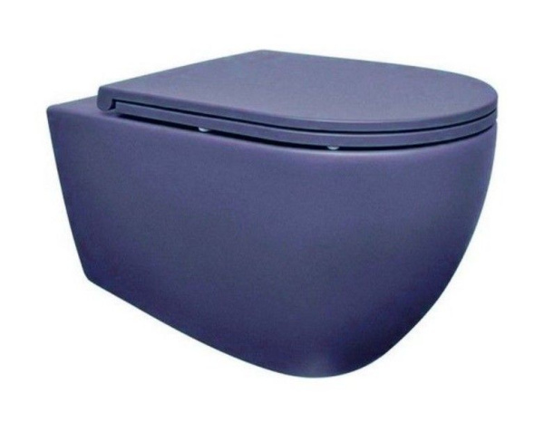 Унитаз ISVEA Infinity подвесной 365*530*400 -синий матовый 10NF02001SV-2Z