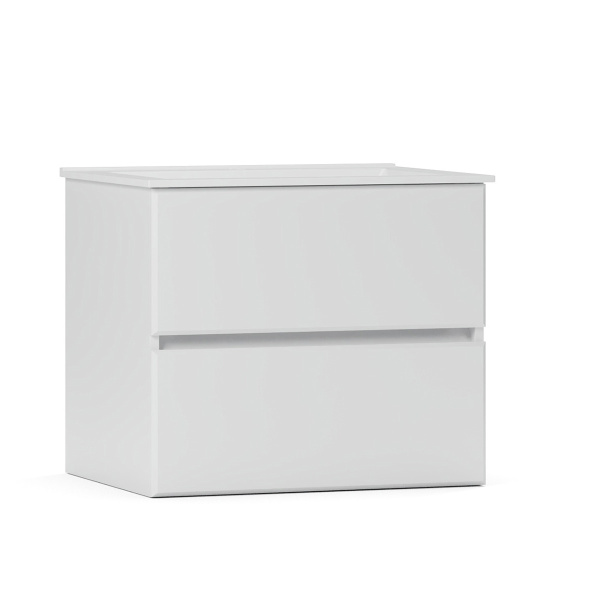 Тумба под умывальник Belux подвесная Тоскана 60-02 Белый глянцевый
