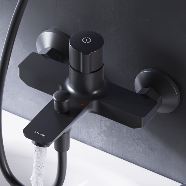 F85A10522_xxx X-Joy TouchReel Смеситель для ванны и душа AM.PM нажимной, чёрный