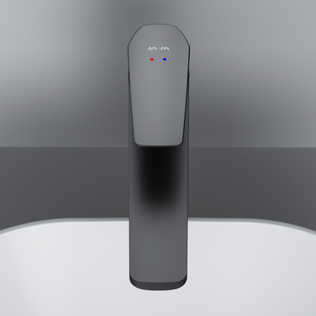 F90A92022 Gem Смеситель для умывальника AM.PM высокий, черный.