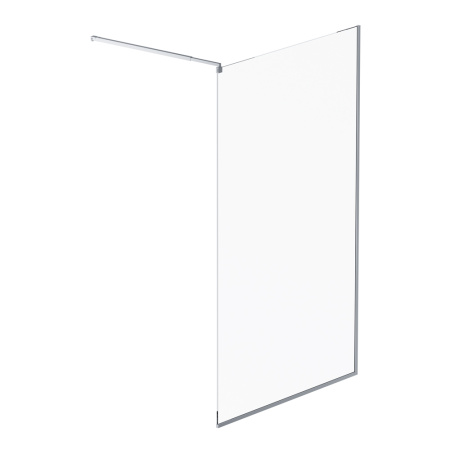 W84WI-120-F1-MTE Душевая перегородка AM.PM Func 120x200, стекло прозр. 8 мм + покрытие, профиль мат хром