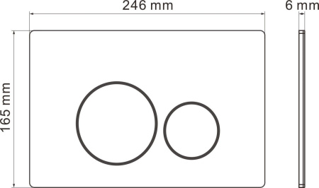 Кнопка для инсталляции Roxen Steel 420260G