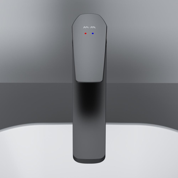 F90A92022 Gem Смеситель для умывальника AM.PM высокий, черный.