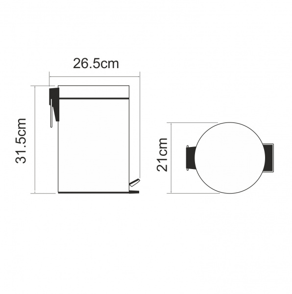 Ведро 5L Wasserkraft K-635BLACK