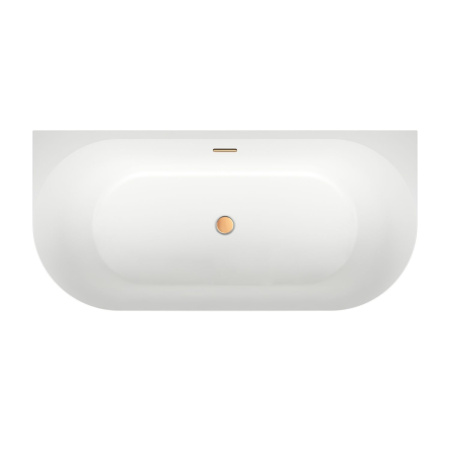 Акриловая ванна в наборе 4 в 1: пристенная ванна, ножки, экран, слив-перелив Wellsee Belle Spa 3.0 235901004