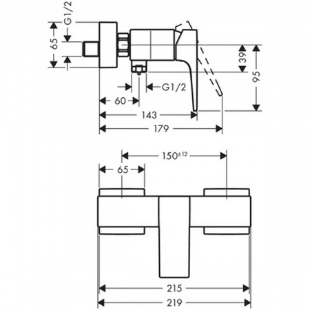 Смеситель для душа Hansgrohe Metropol 32560000