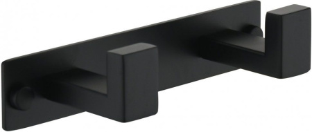 Полотенцедержатель на планке 2-й Grocenberg AC0012 (Черный матовый)