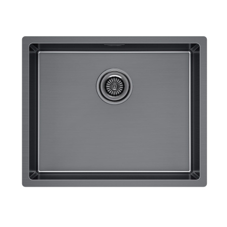 Мойка Paulmark LASSAN 54 UNI LA54-GM 540х440х200 мм, нержавеющая сталь, вороненая сталь
